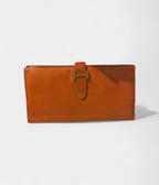 HMBéarn Leather Wallet In Orange Blend Of Elegance And Functionality
