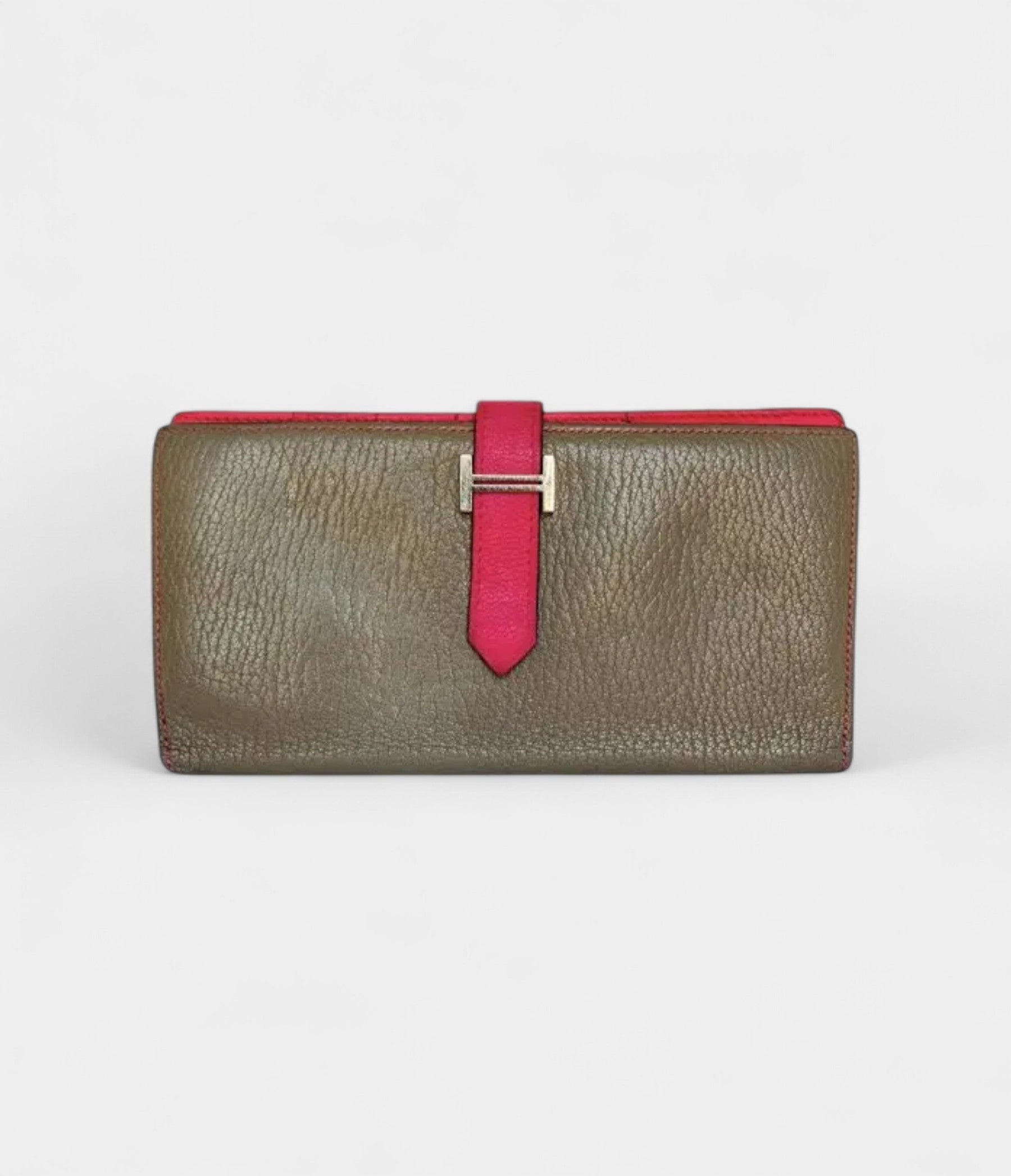 HMBéarn Leather Wallet in Beige Effortless Elegance Neutral Classic