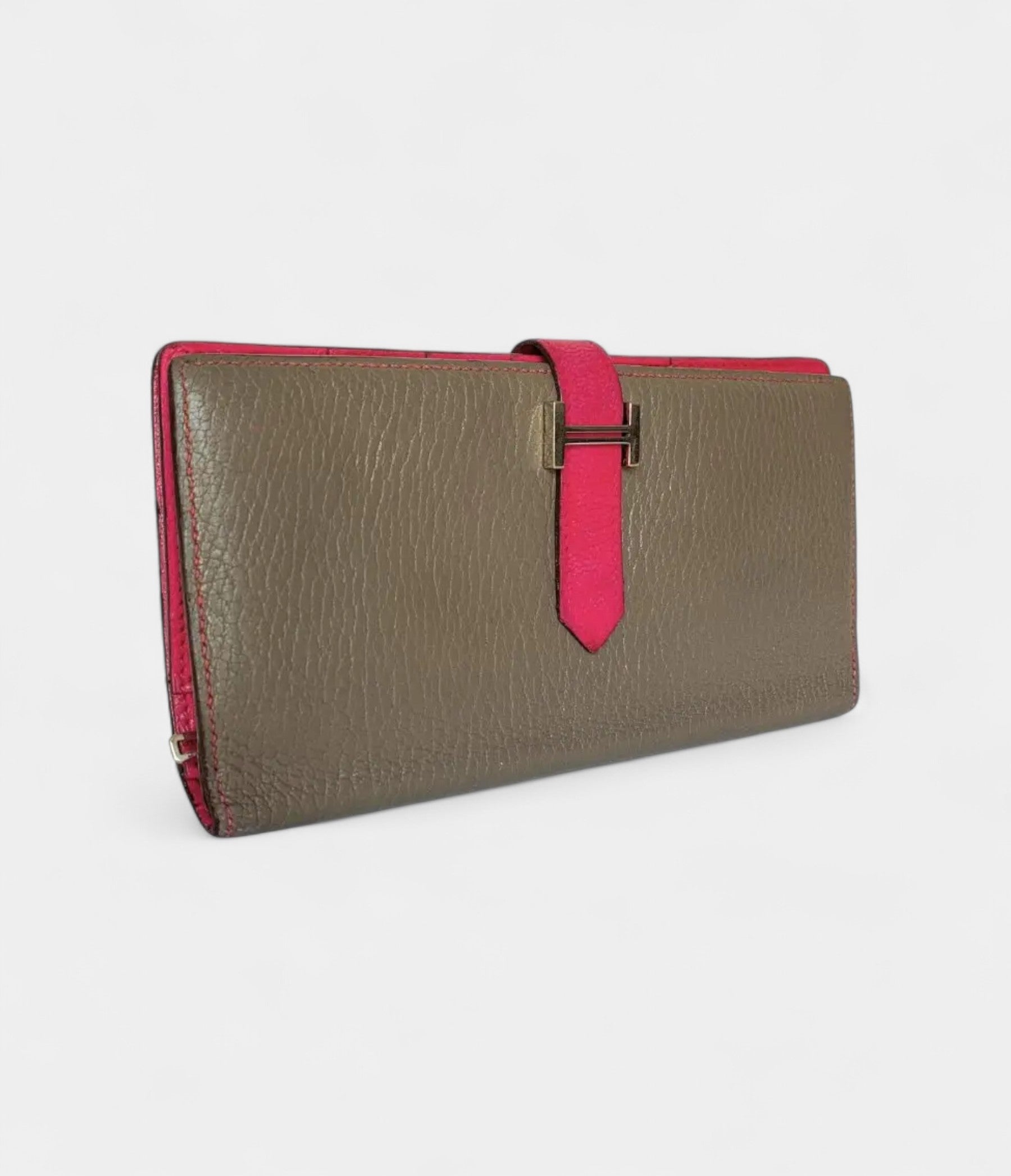 HMBéarn Leather Wallet in Beige Effortless Elegance Neutral Classic
