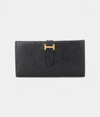 HMBéarn Leather Wallet in Black Classic Elegance Every Detail