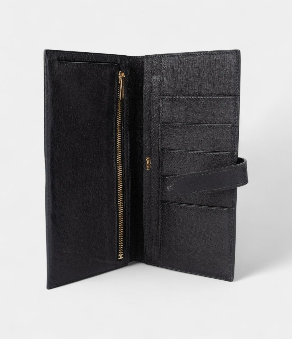 HMBéarn Leather Wallet in Black Classic Elegance Every Detail