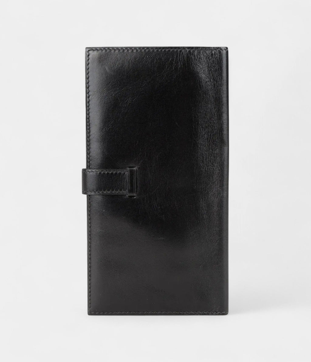 HMBéarn Leather Wallet in Black Iconic Elegance