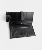 HMBéarn Leather Wallet in Black Iconic Elegance