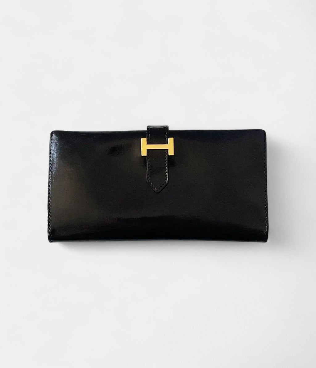 HMBéarn Leather Wallet in Black Timeless Sophistication Classic