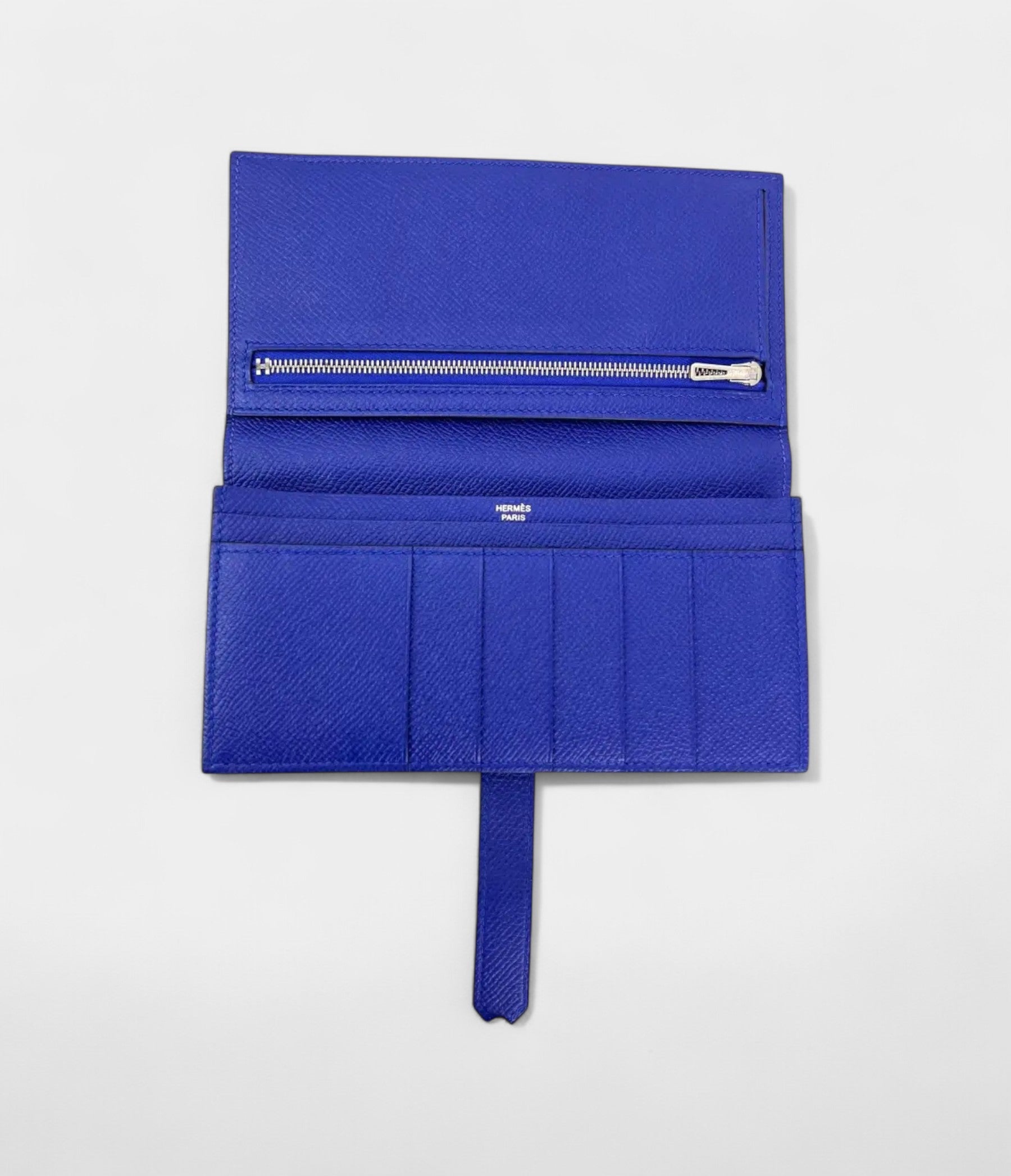 HMBéarn Leather Wallet in Blue Classic Craftsmanship with a Cool Edge