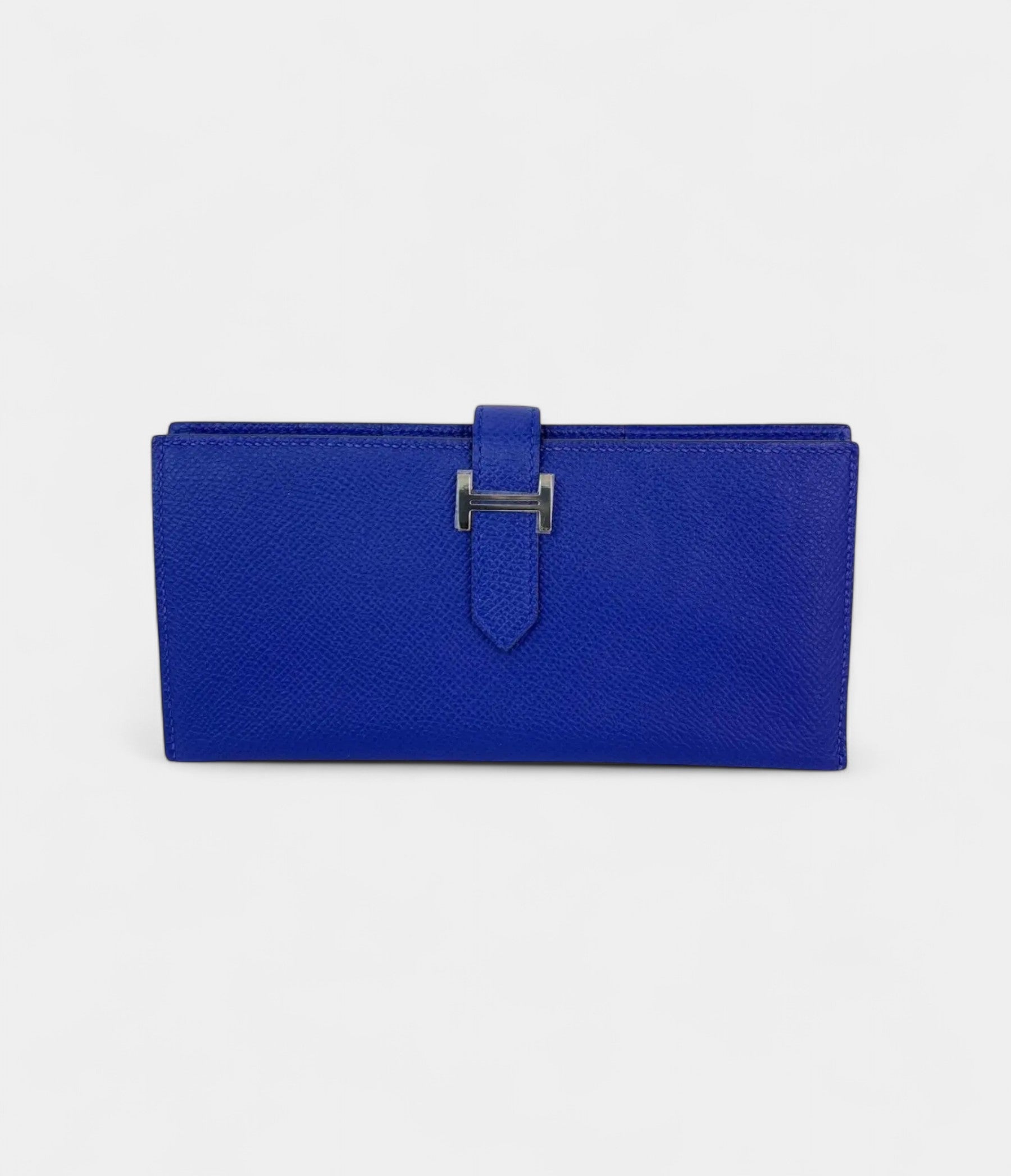 HMBéarn Leather Wallet in Blue Classic Craftsmanship with a Cool Edge