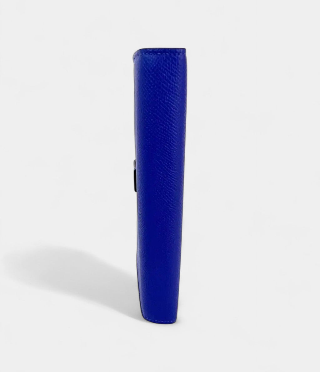 HMBéarn Leather Wallet in Blue Classic Craftsmanship with a Cool Edge