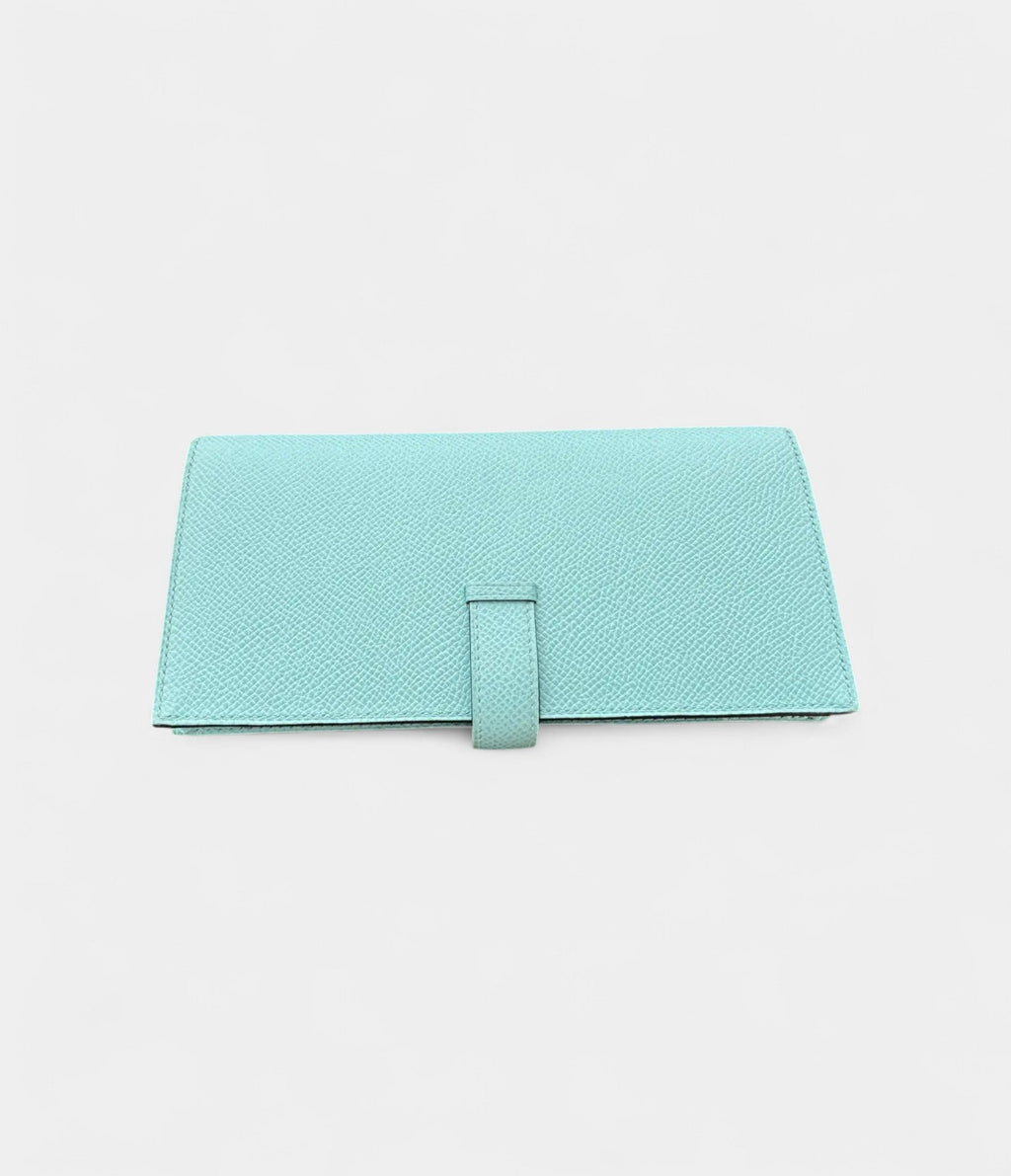 HMBéarn Leather Wallet in Blue Cool Elegance Timeless Silhouette