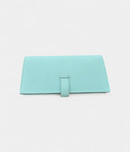 HMBéarn Leather Wallet in Blue Cool Elegance Timeless Silhouette
