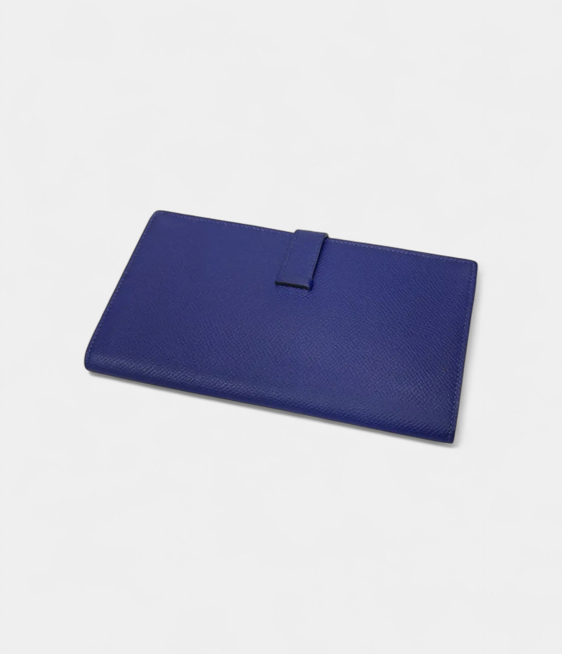HMBéarn Leather Wallet in Blue Refined Craftsmanship Cool Classic Hue