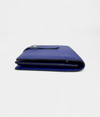 HMBéarn Leather Wallet in Blue Refined Craftsmanship Cool Classic Hue