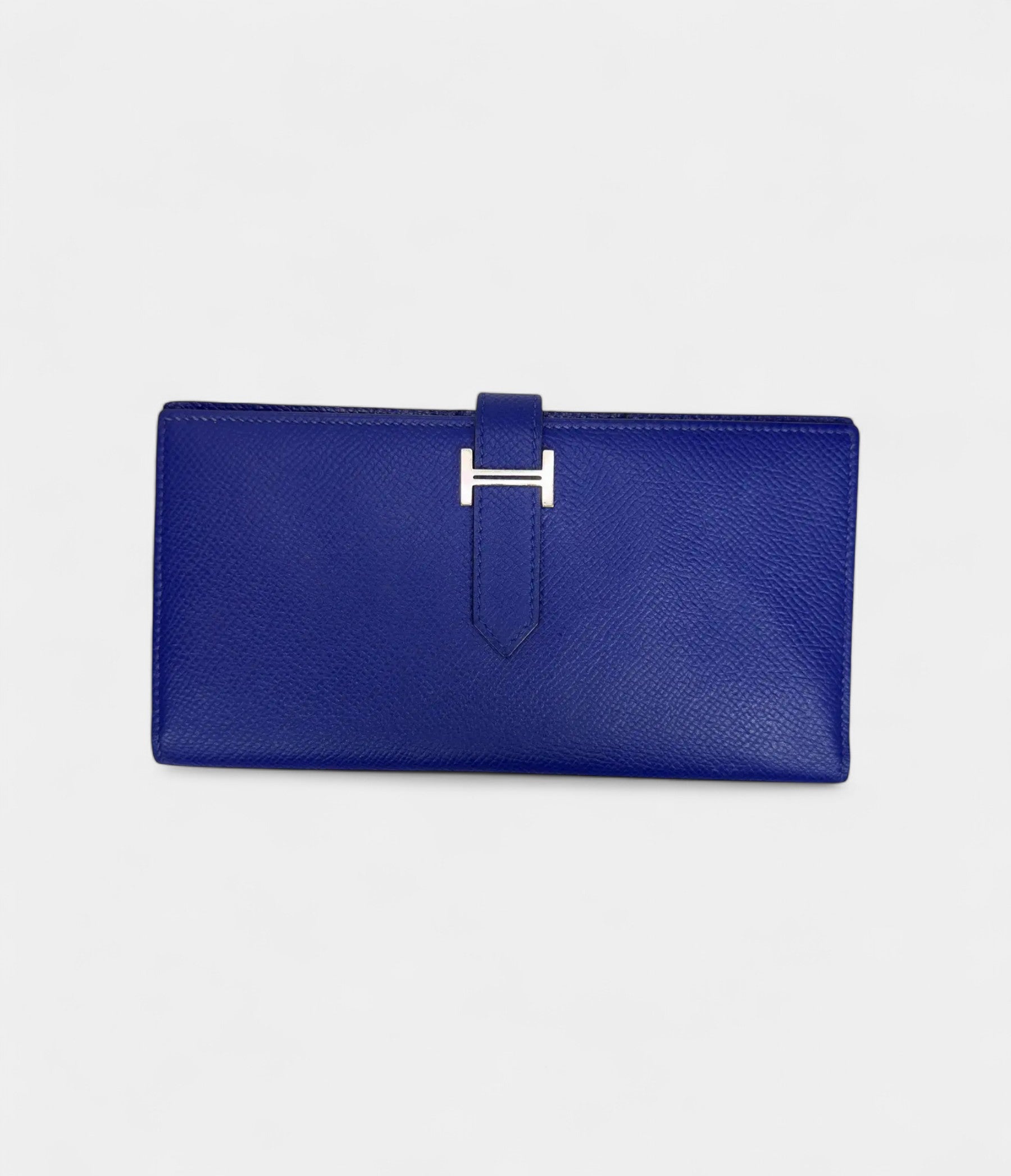 HMBéarn Leather Wallet in Blue Refined Craftsmanship Cool Classic Hue