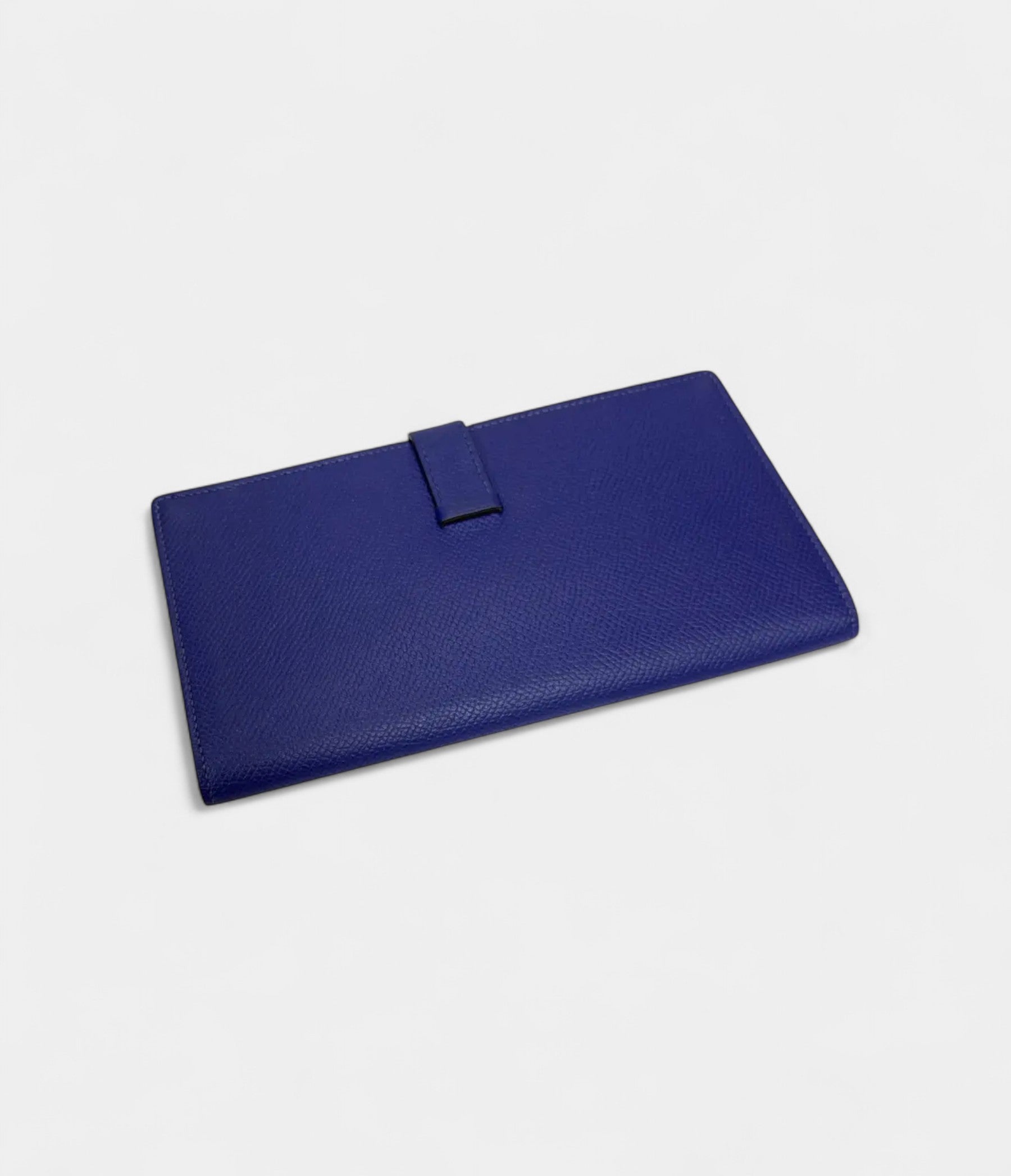 HMBéarn Leather Wallet in Blue Refined Craftsmanship Cool Classic Hue