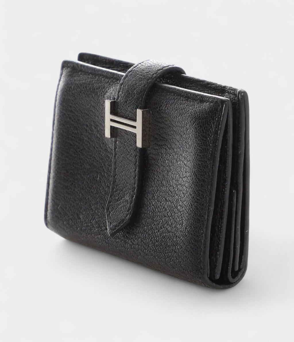 HMBéarn Leather Wallet in Blue Refined Simplicity Classic Shade