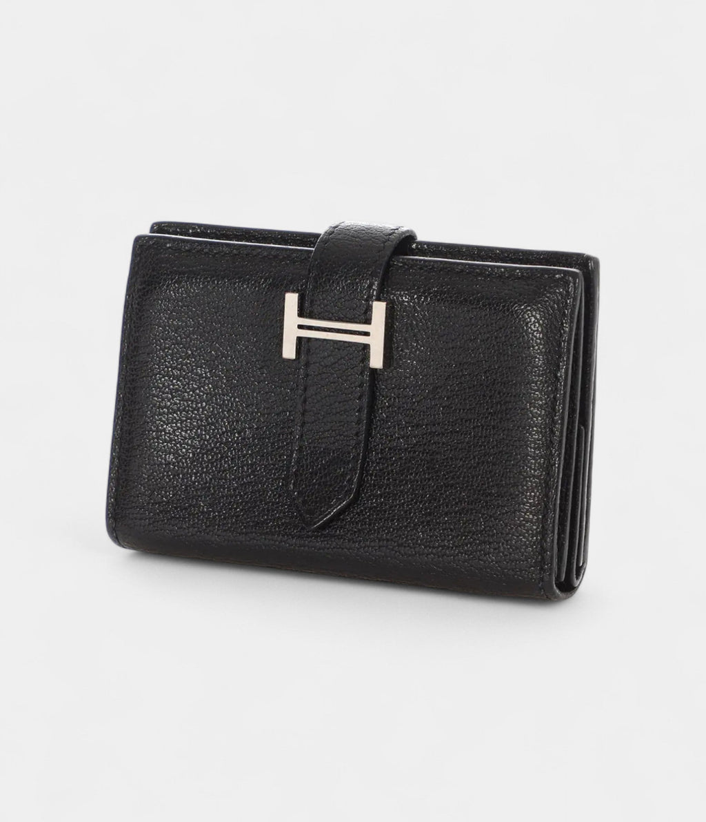 HMBéarn Leather Wallet in Blue Refined Simplicity Classic Shade