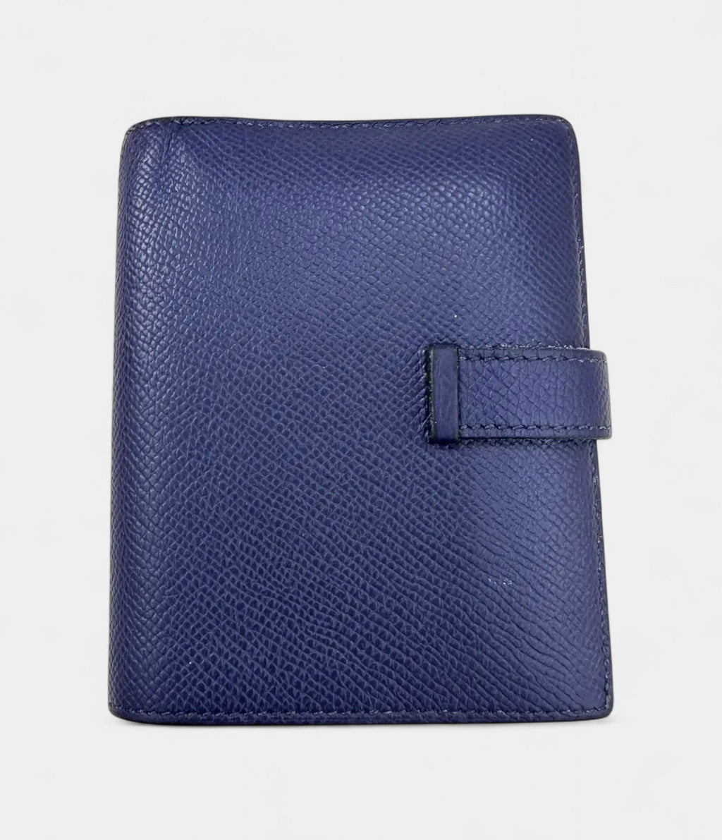 HMBéarn Leather Wallet in Blue Timeless Design with a Fresh Hue