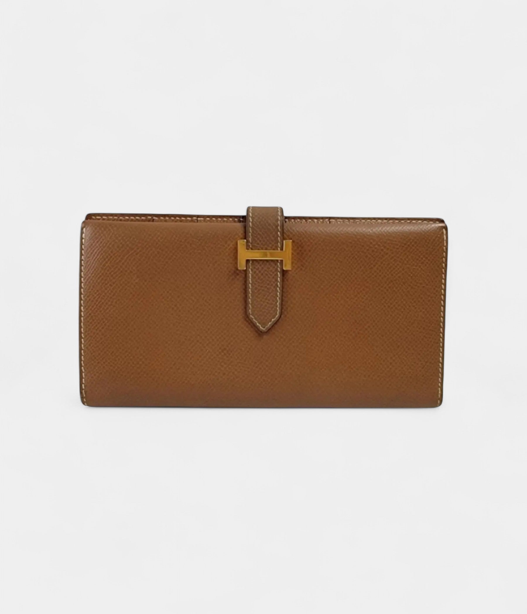 HMBéarn Leather Wallet in Brown Understated Luxury Classic Tone