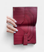 HMBéarn Leather Wallet in Burgundy Deep Elegance Timeless Design