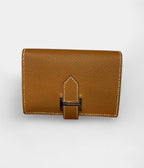 HMBéarn Leather Wallet in Gold Iconic Warmth Timeless Silhouette