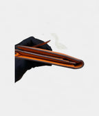 HMBéarn Leather Wallet in Orange Bold Heritage Refined Silhouette