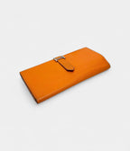 HMBéarn Leather Wallet in Orange Bold Heritage Refined Silhouette