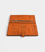 HMBéarn Leather Wallet in Orange Iconic Color Timeless Craftsmanship