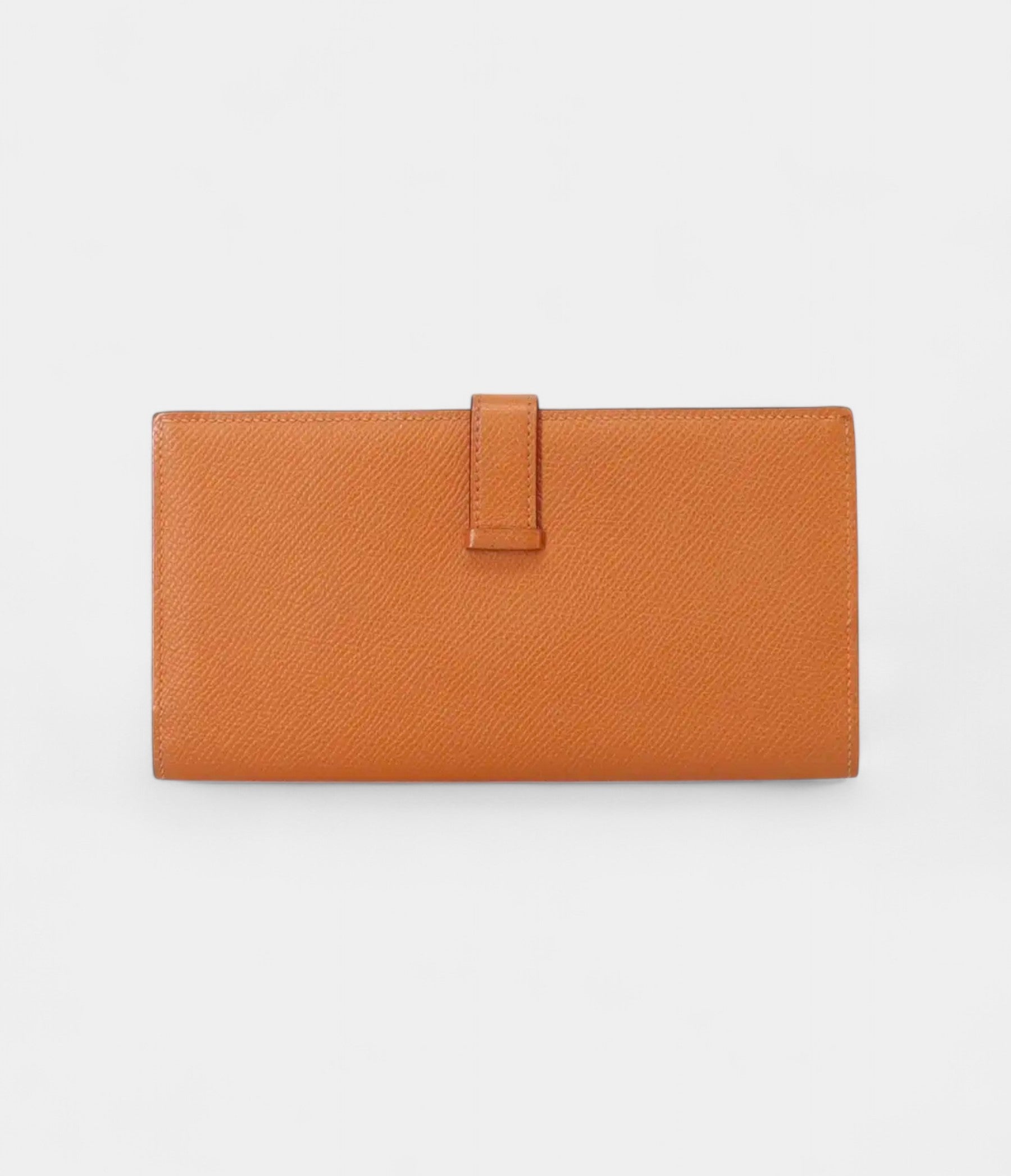 HMBéarn Leather Wallet in Orange Signature Style