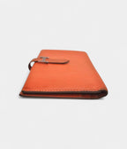 HMBéarn Leather Wallet in Orange Vibrant Heritage Iconic Design