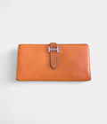 HMBéarn Leather Wallet in Orange Vibrant Heritage Timeless Silhouette