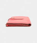 HMBéarn Leather Wallet in Pink Feminine Elegance Signature Silhouette