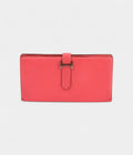 HMBéarn Leather Wallet in Pink Feminine Elegance Signature Silhouette