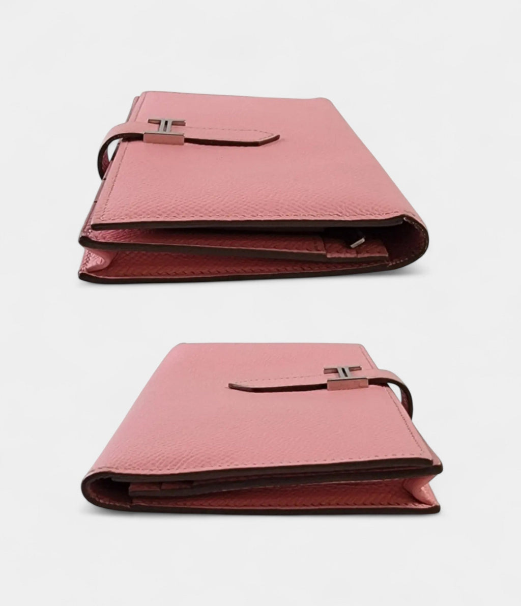 HMBéarn Leather Wallet in Pink Feminine Sophistication Signature Design