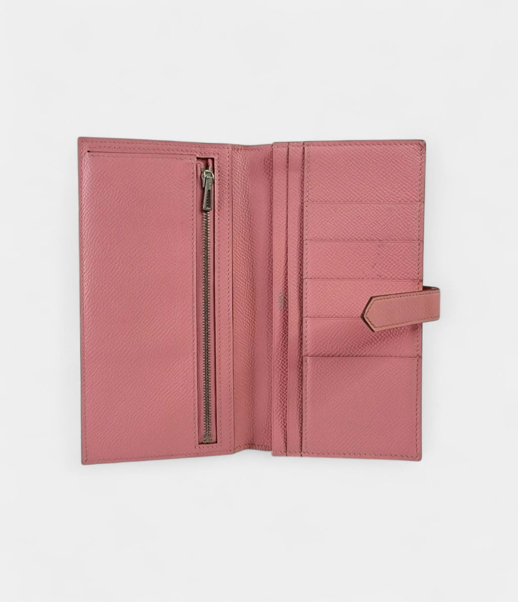 HMBéarn Leather Wallet in Pink Feminine Sophistication Signature Design