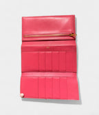 HMBéarn Leather Wallet in Pink Soft Luxury Signature Silhouette