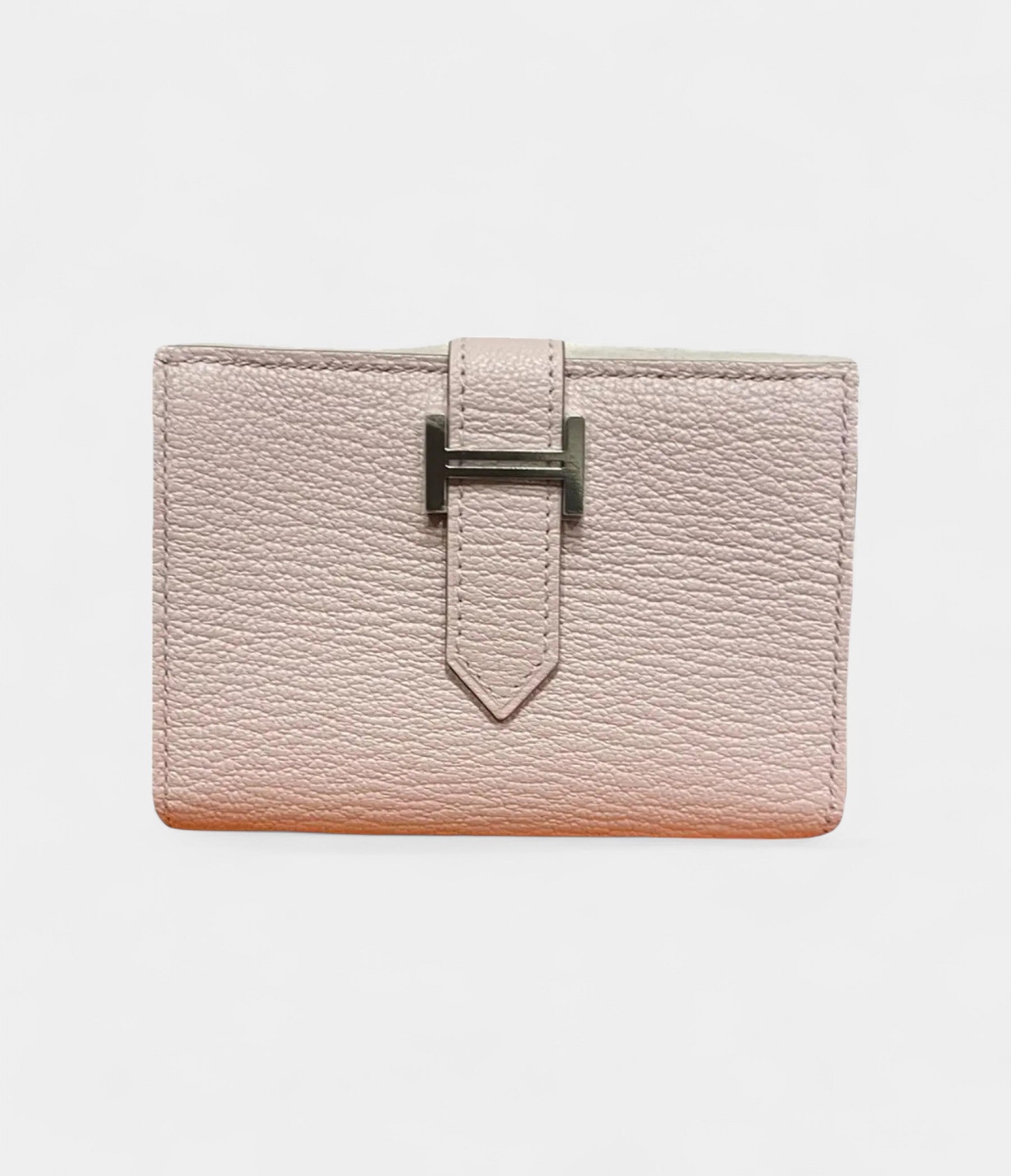 HMBéarn Leather Wallet in Pink Soft Sophistication with Signature Detail