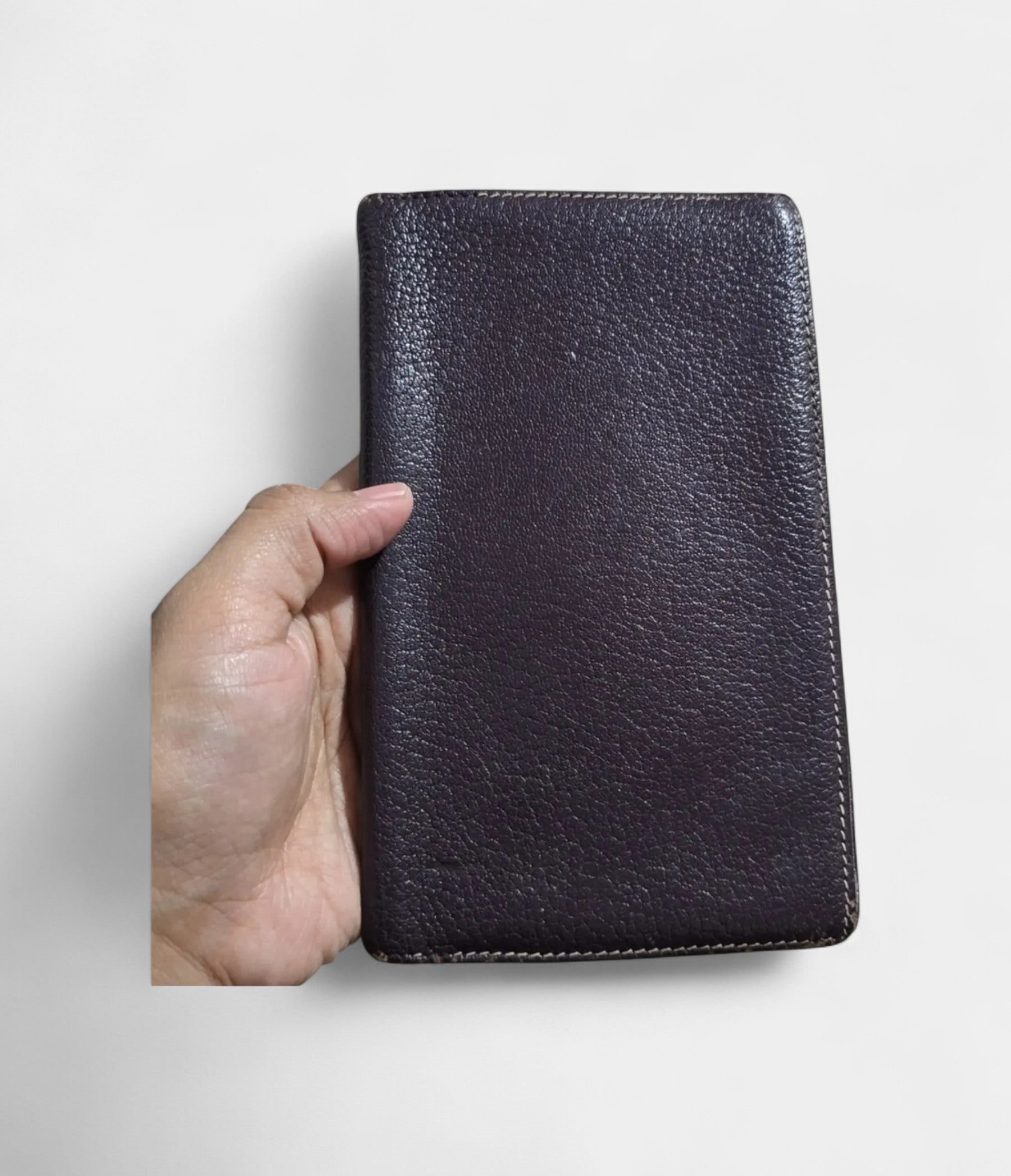 HMBéarn Leather Wallet in Purple Bold Elegance Signature Silhouette