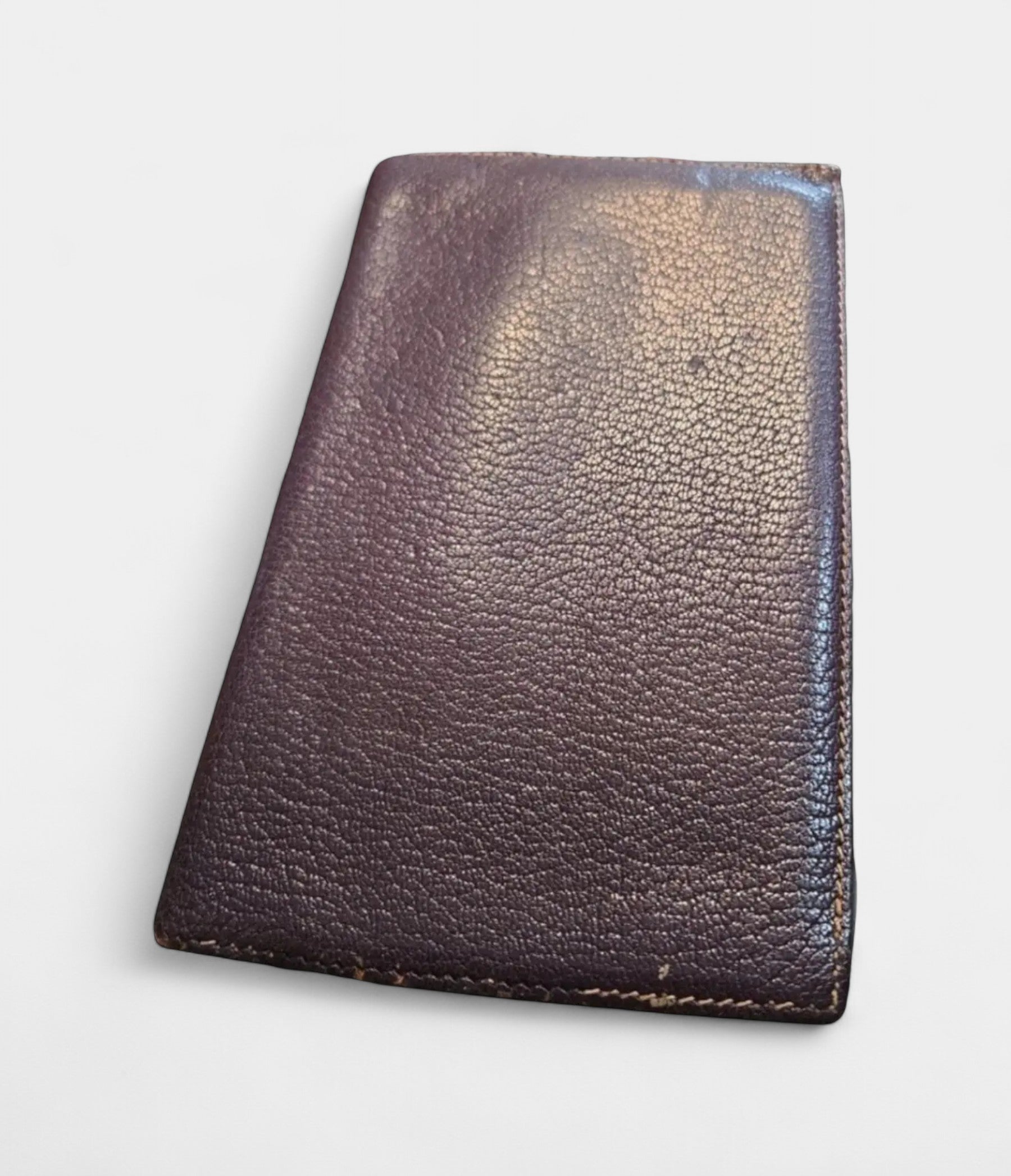 HMBéarn Leather Wallet in Purple Bold Elegance Signature Silhouette