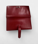 HMBéarn Leather Wallet in Red Bold Sophistication Classic Form