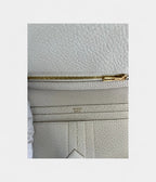 HMBéarn Leather Wallet in White Minimalist Luxury Timeless Silhouette