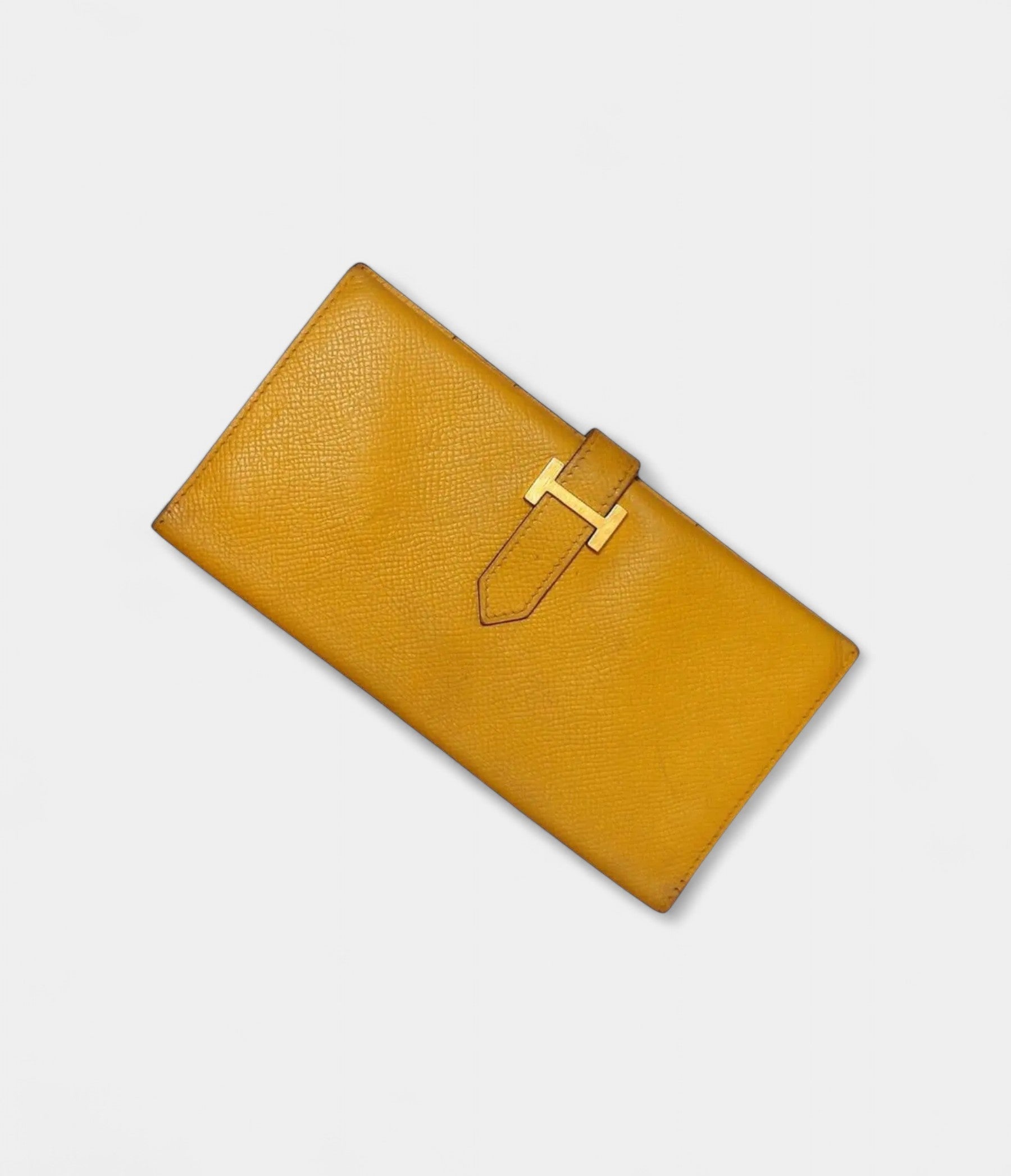 HMBéarn Leather Wallet in Yellow Bright Sophistication Classic Form
