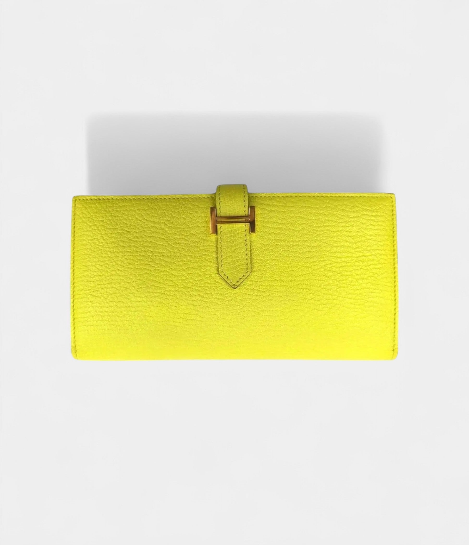 HMBéarn Leather Wallet in Yellow Radiant Elegance Classic Form