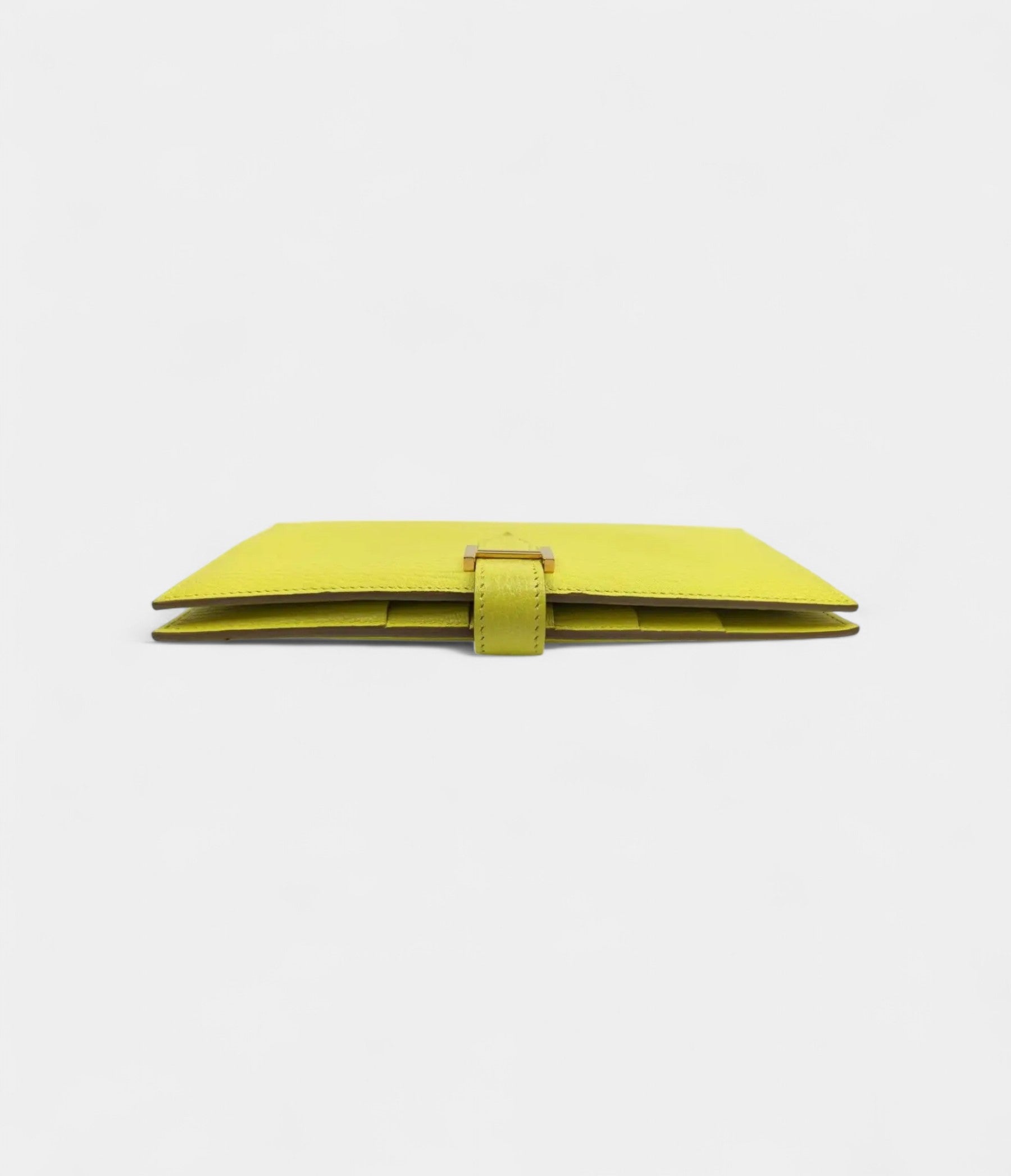 HMBéarn Leather Wallet in Yellow Radiant Elegance Classic Form