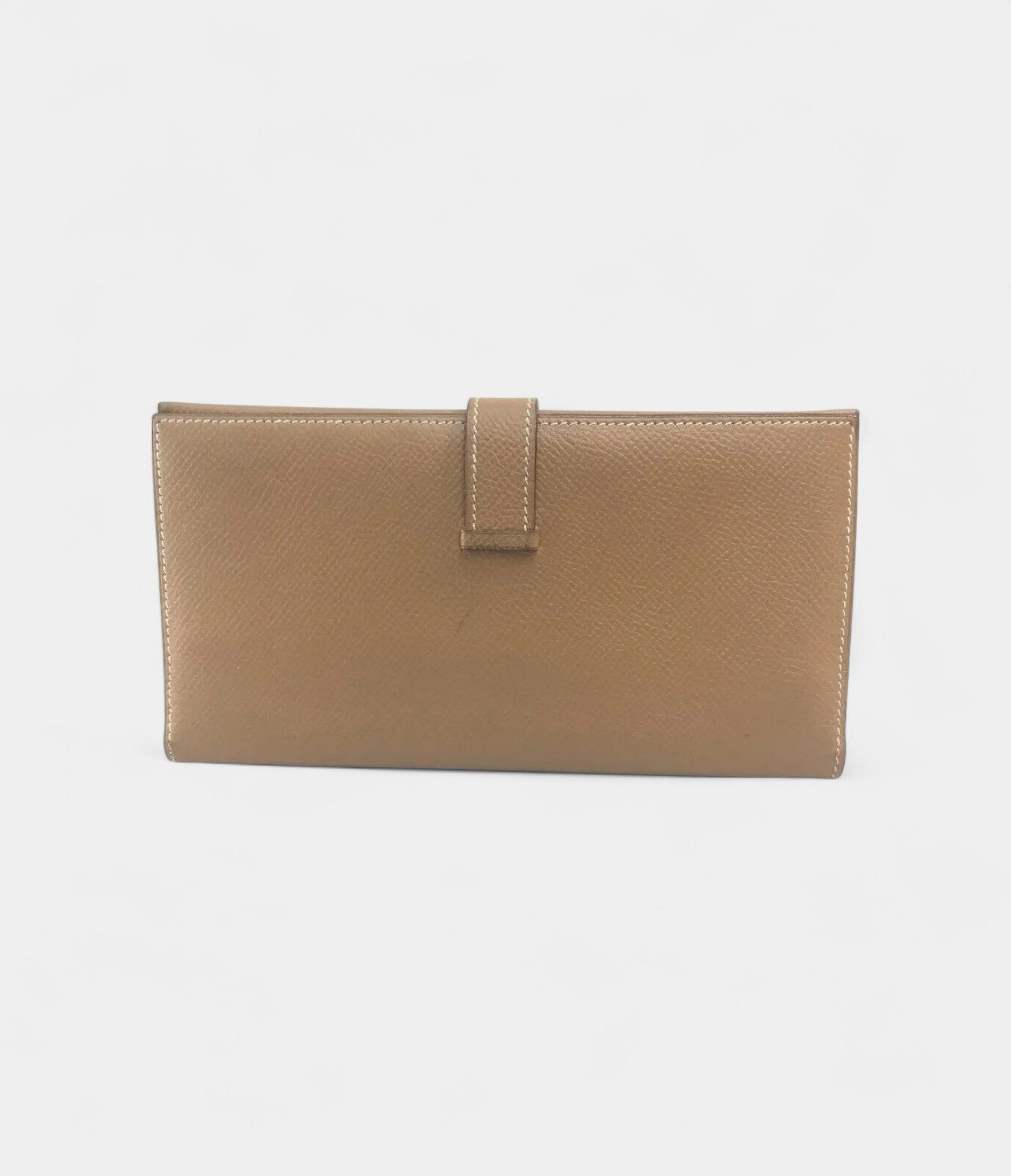 HMBéarn Wallet in Beige Leather