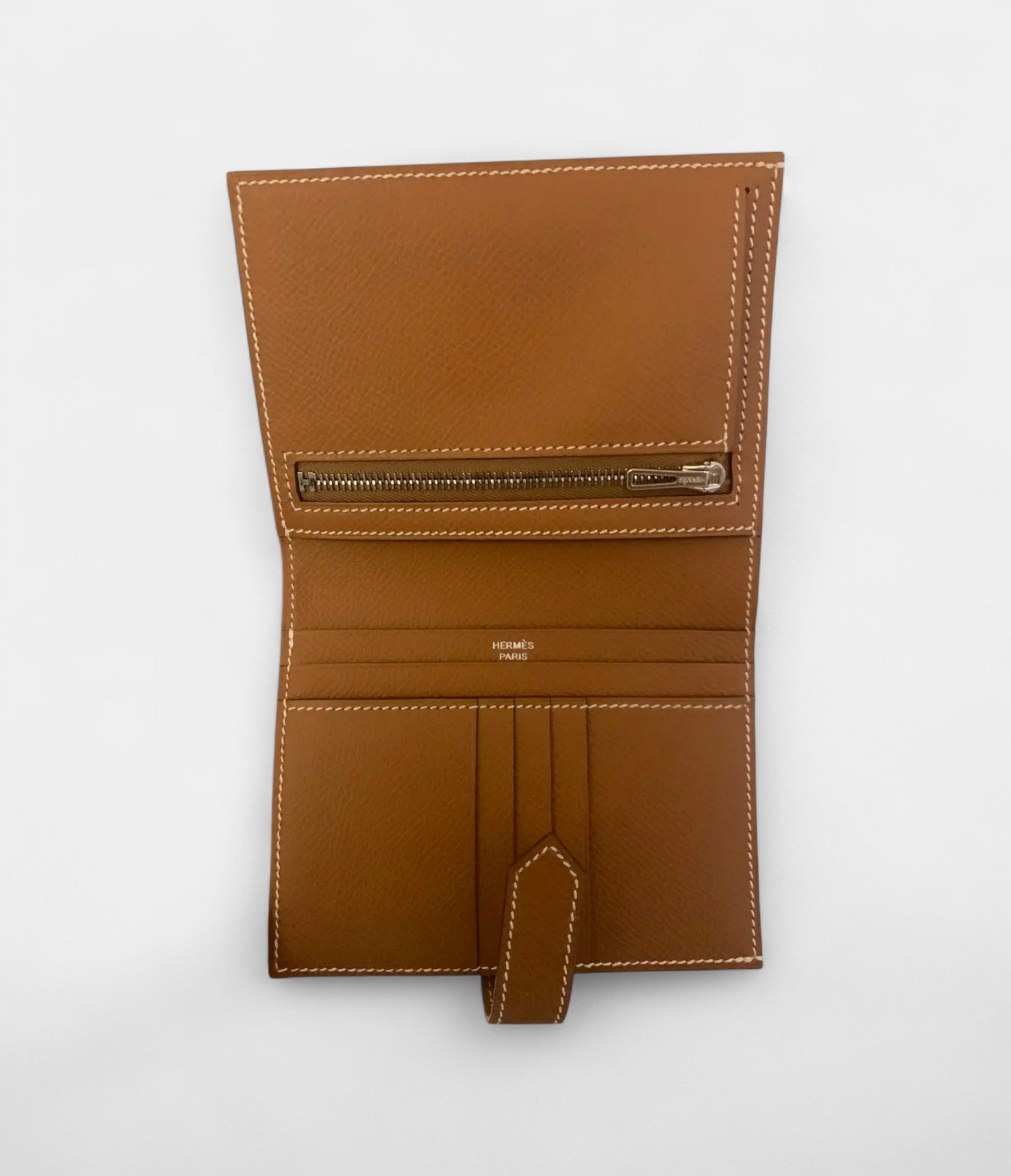HMBéarn Wallet in Brown Epsom Leather