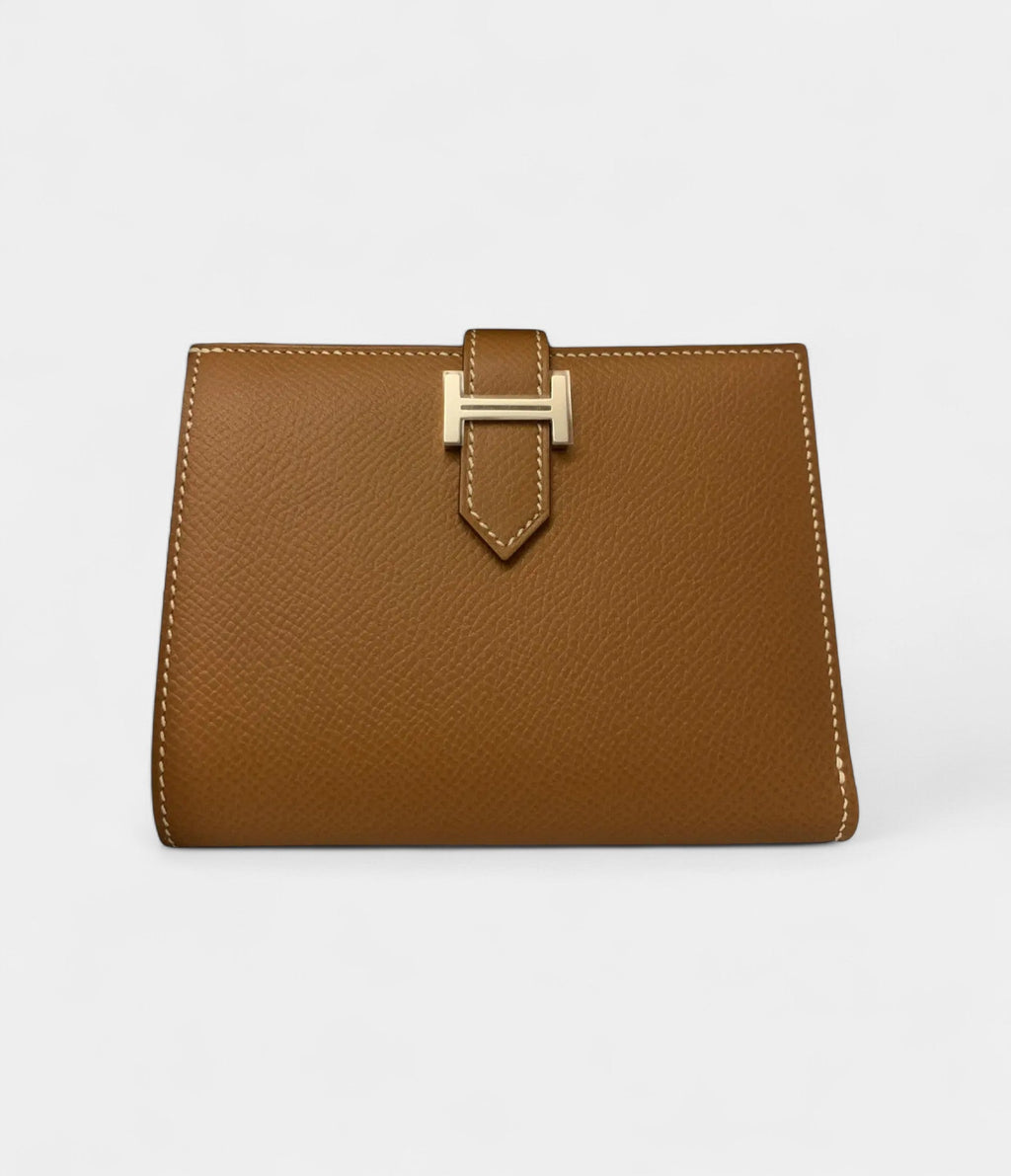 HMBéarn Wallet in Brown Epsom Leather