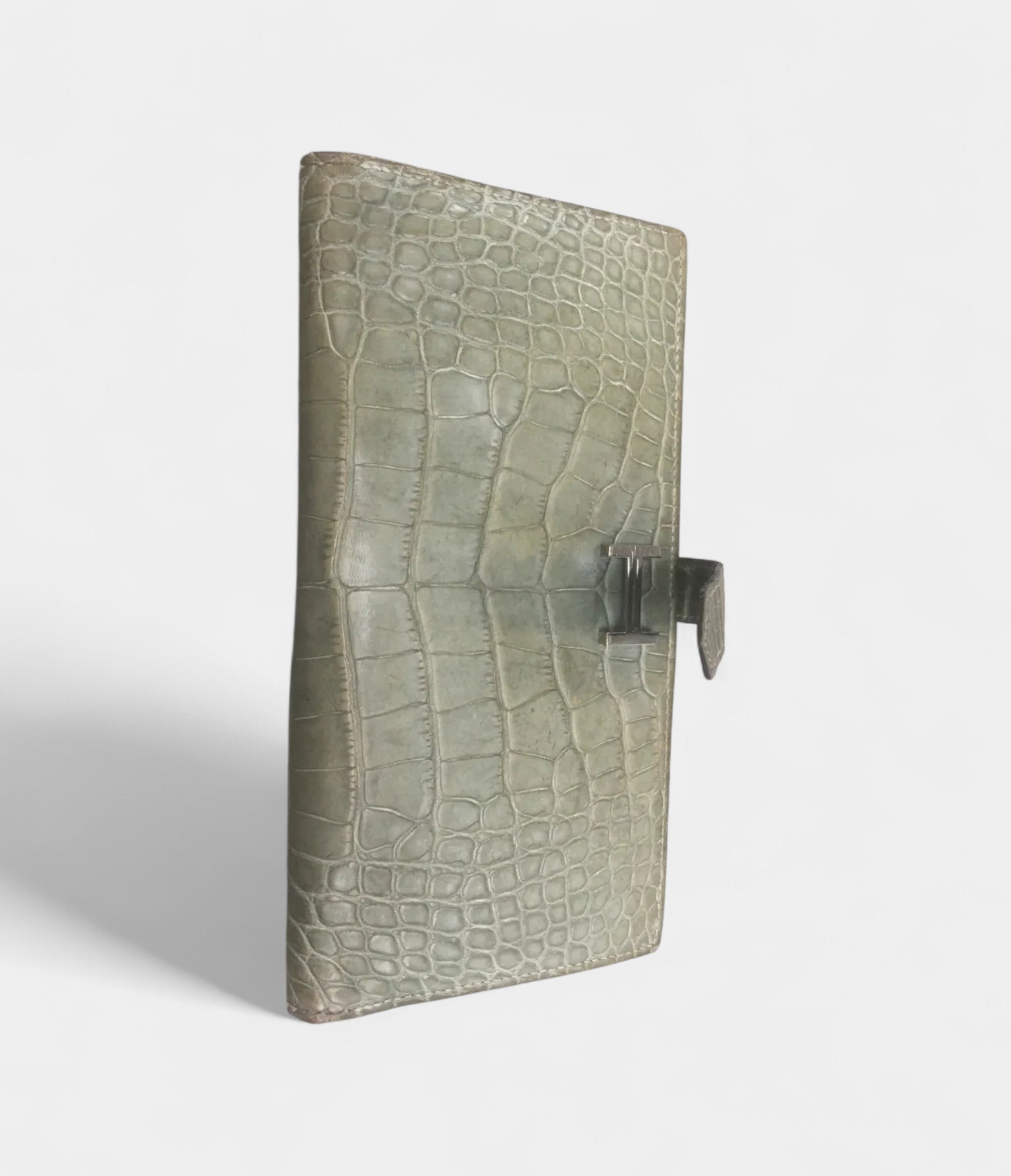 HMBéarn Wallet in Green Alligator Leather