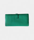 HMBéarn Wallet in Green Leather Timeless Elegance