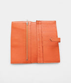 HMBéarn Wallet in Orange Leather Expression of Elegance