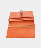 HMBéarn Wallet in Orange Leather Expression of Elegance