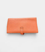 HMBéarn Wallet in Orange Leather Expression of Elegance